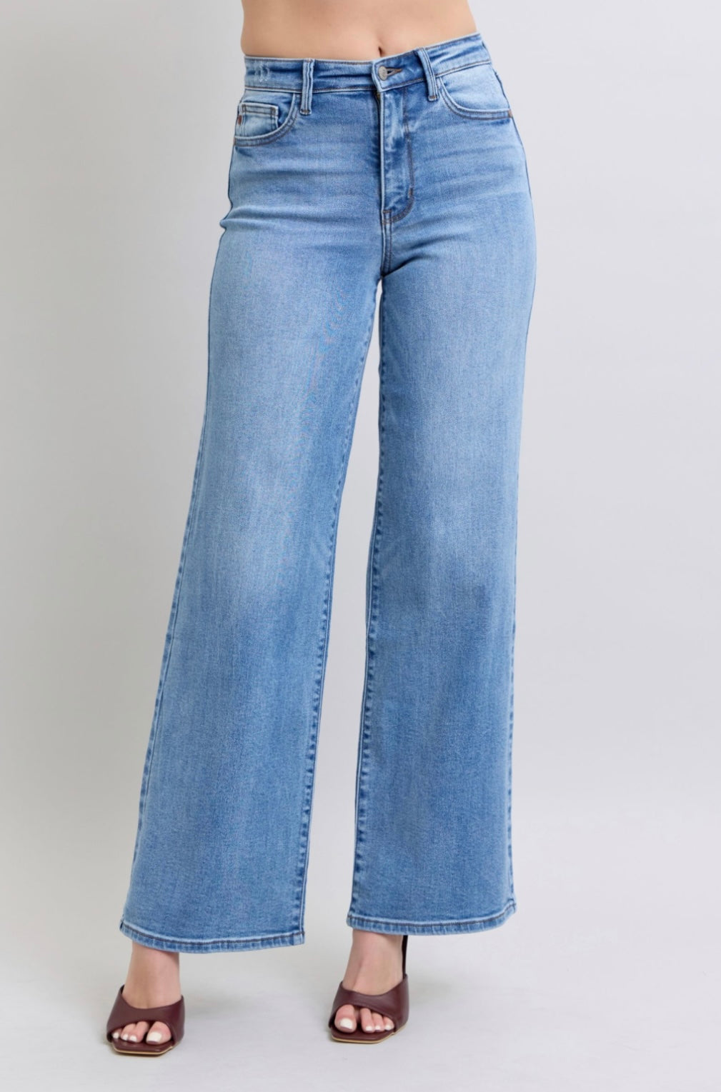 Judy Blue Vintage Wash Wide Leg Jean