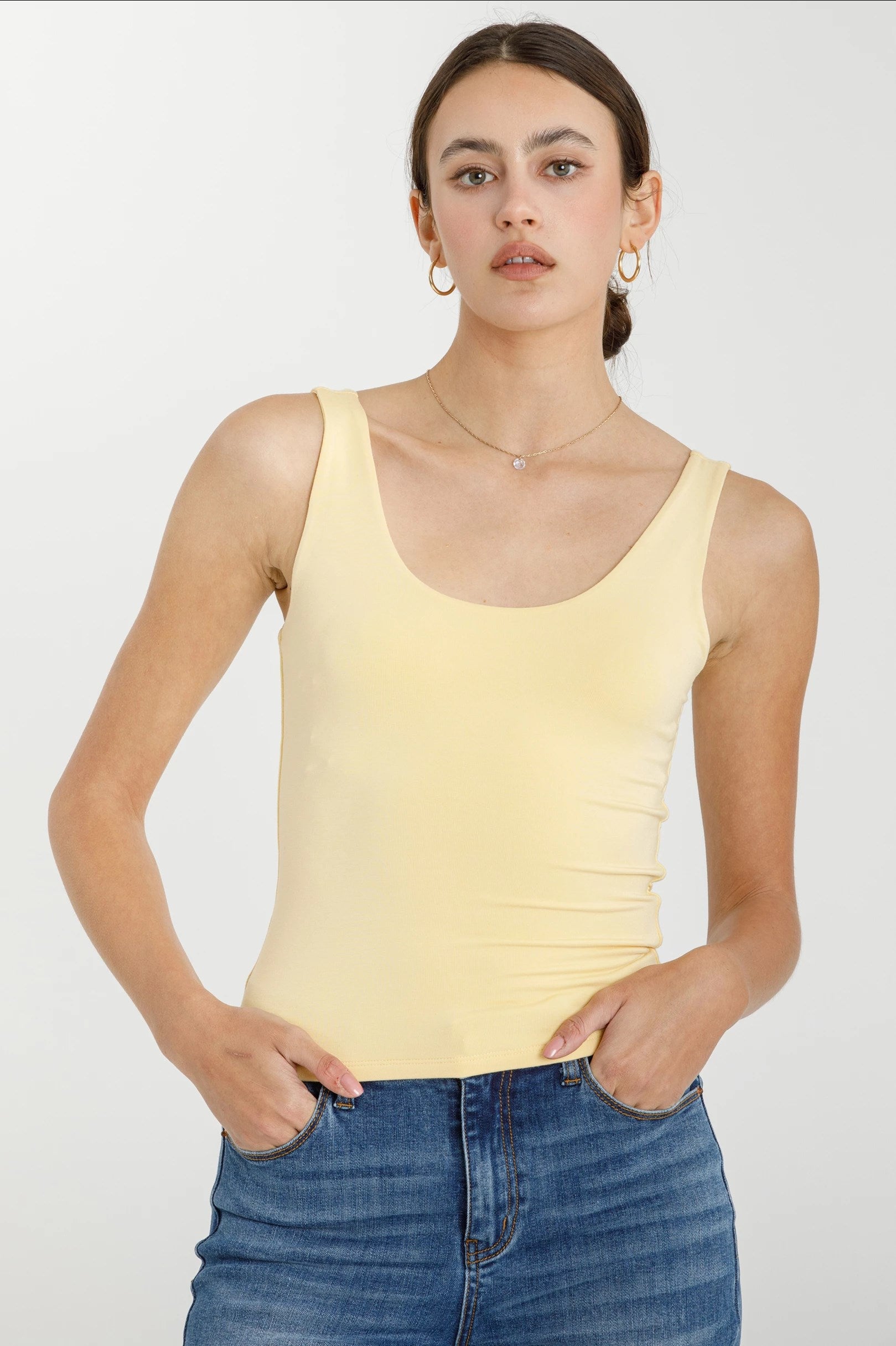 Butter Scoop Neck Tank