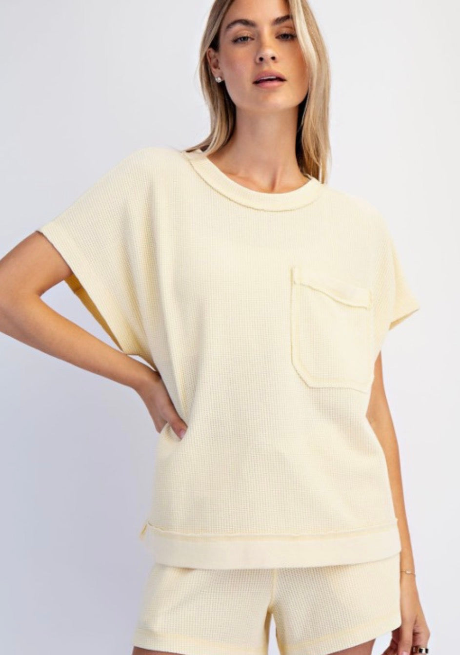 Waffle Honey Comb Tee