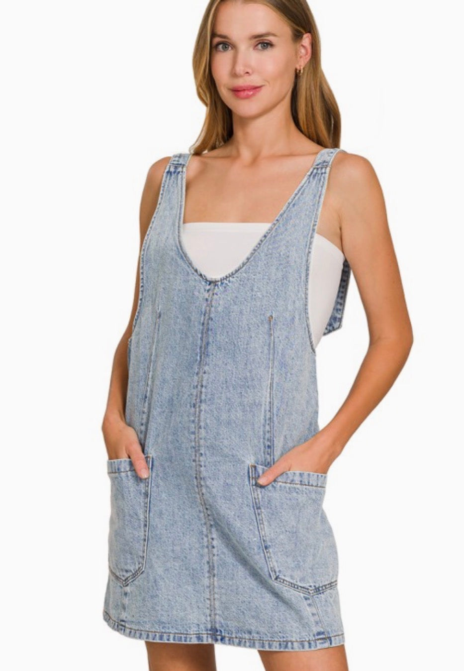 Denim Overall Dress