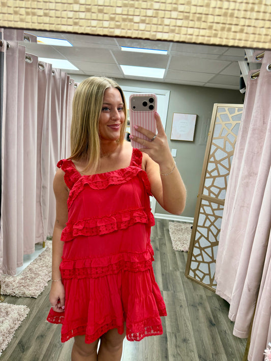 Ruffle Tiered Mini Dress