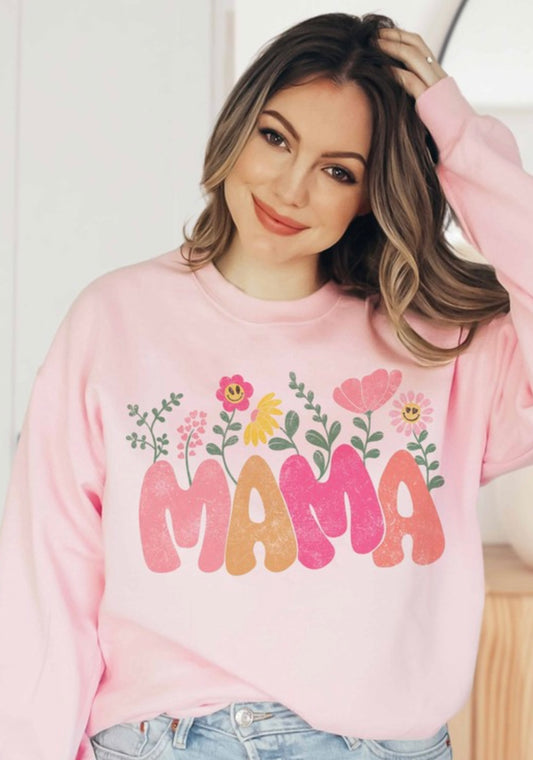 Mama Floral Crewneck