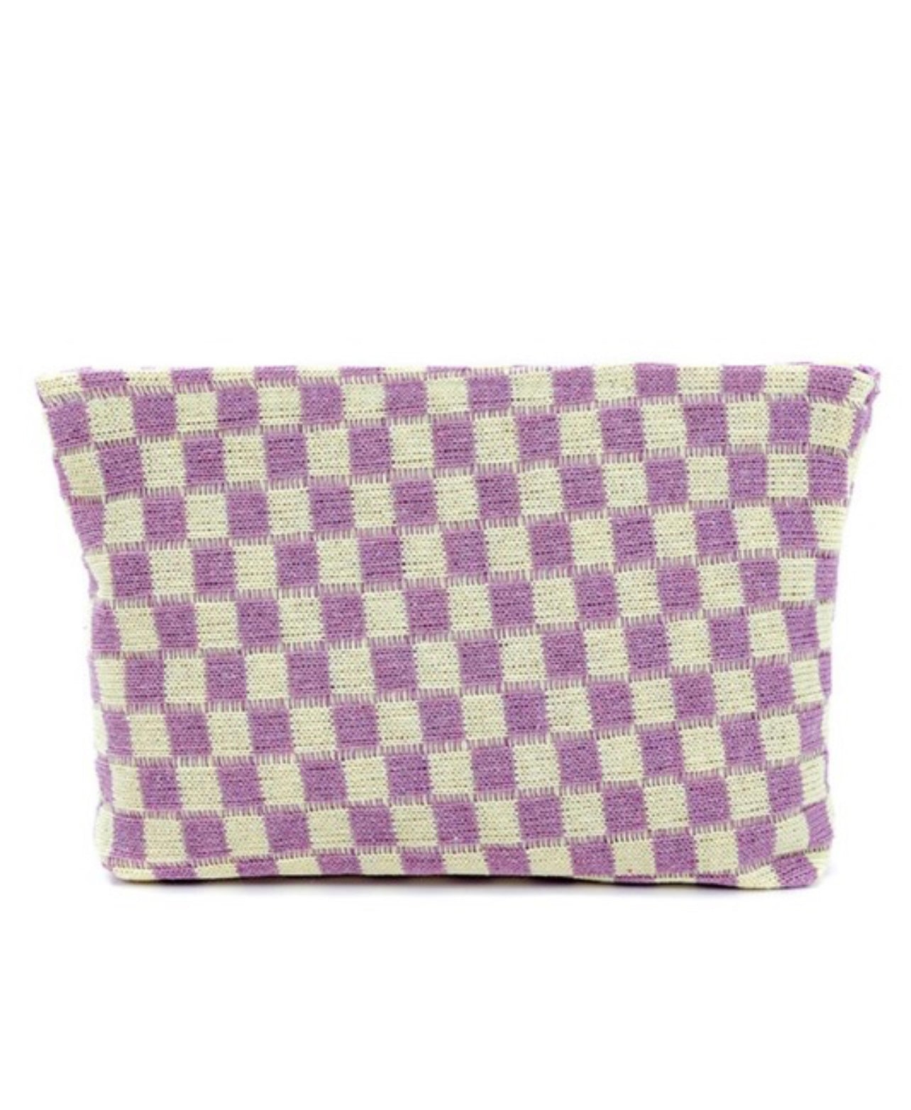 Checkered Cosmetic Pouch