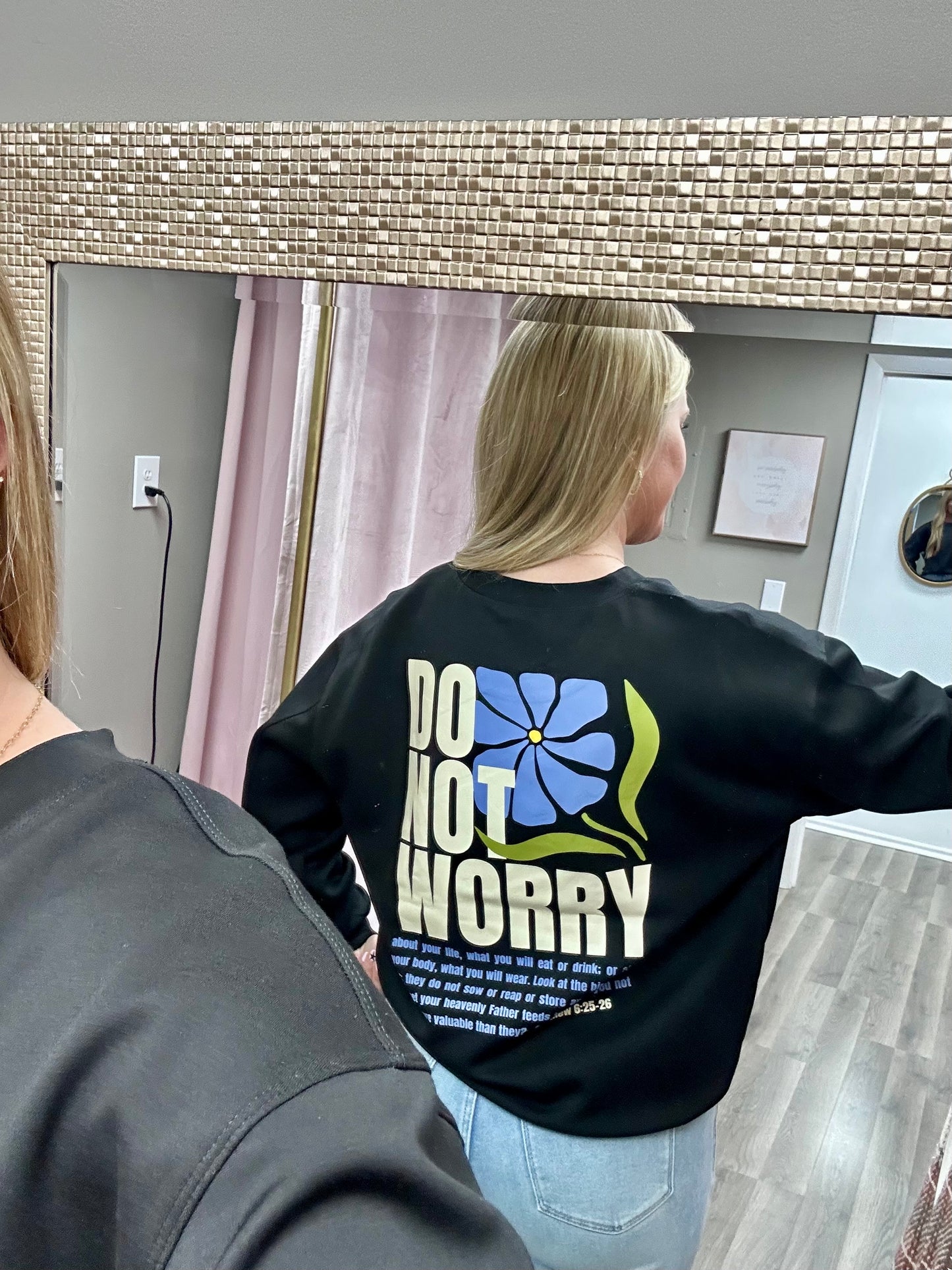 “Do Not Worry” Ultra Comfy Crewneck