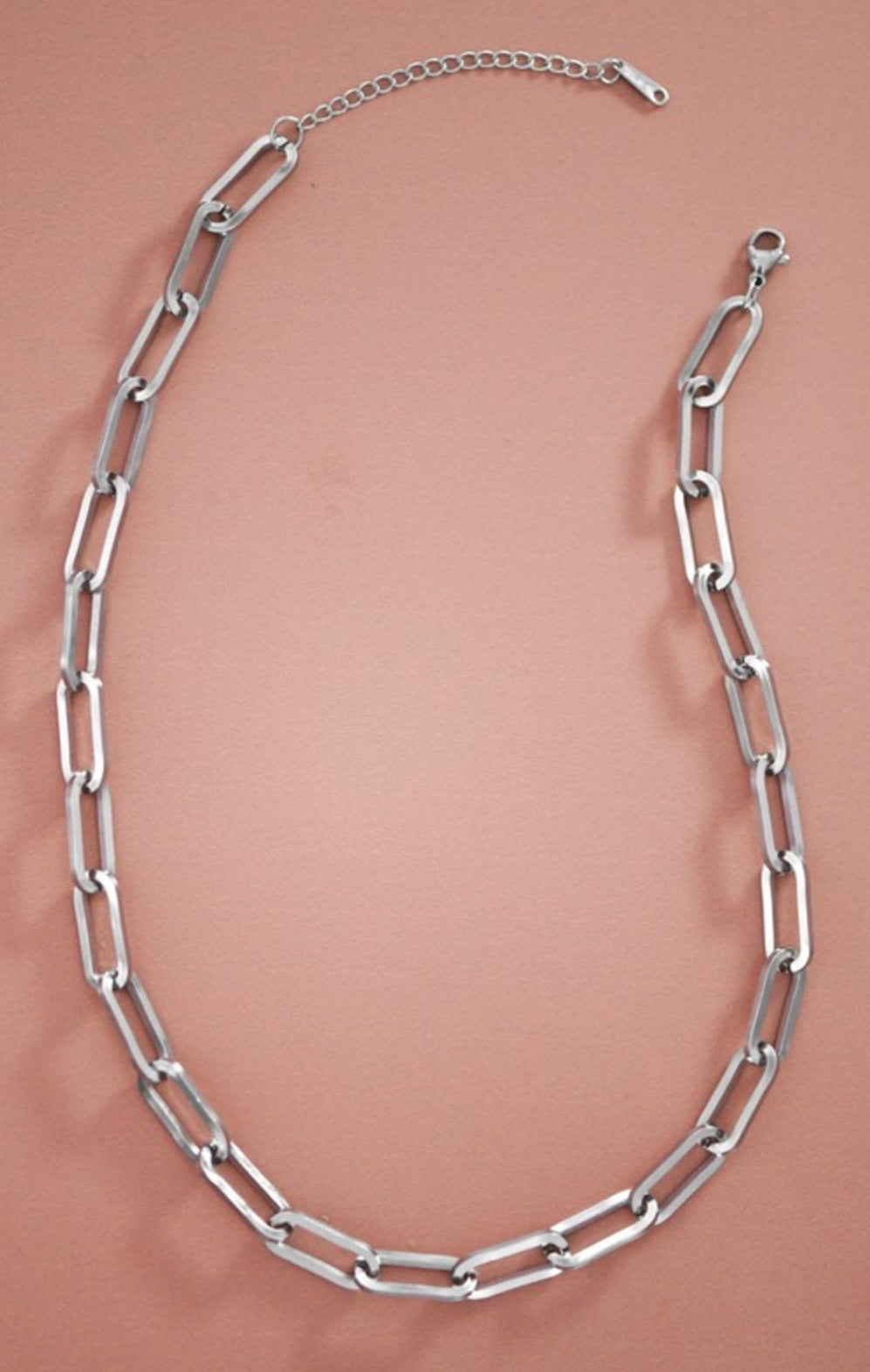 Non Tarnish Paperclip Chain