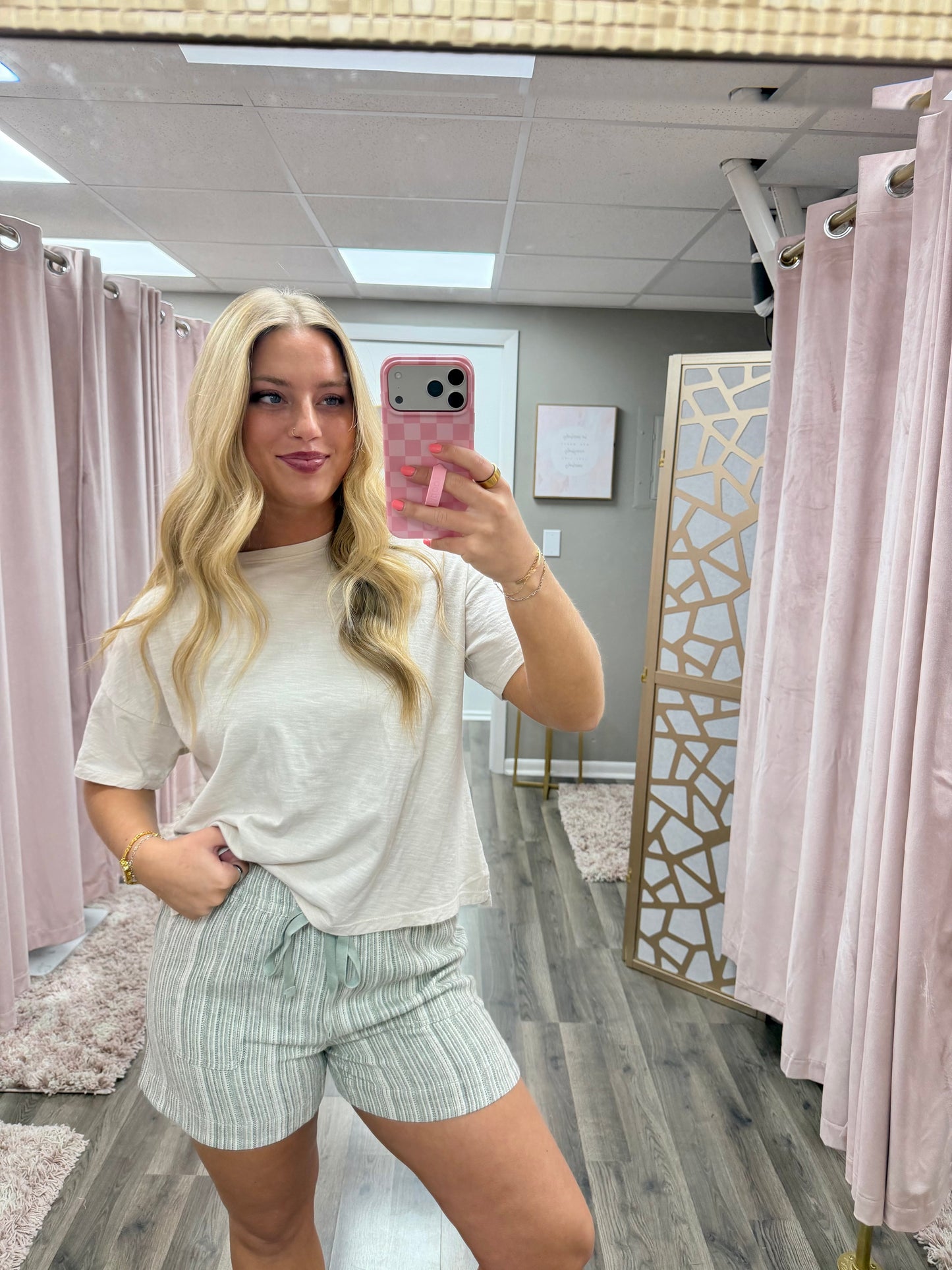 Everyday Drop Shoulder Slub Tee