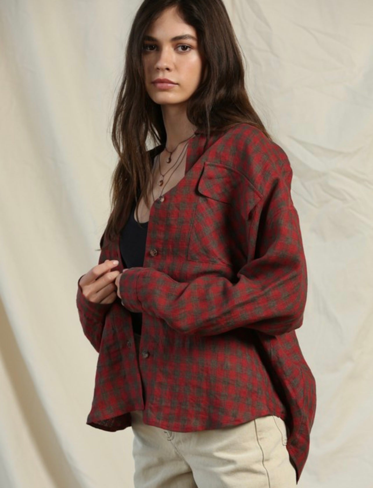 Oversized Pocket Flannel