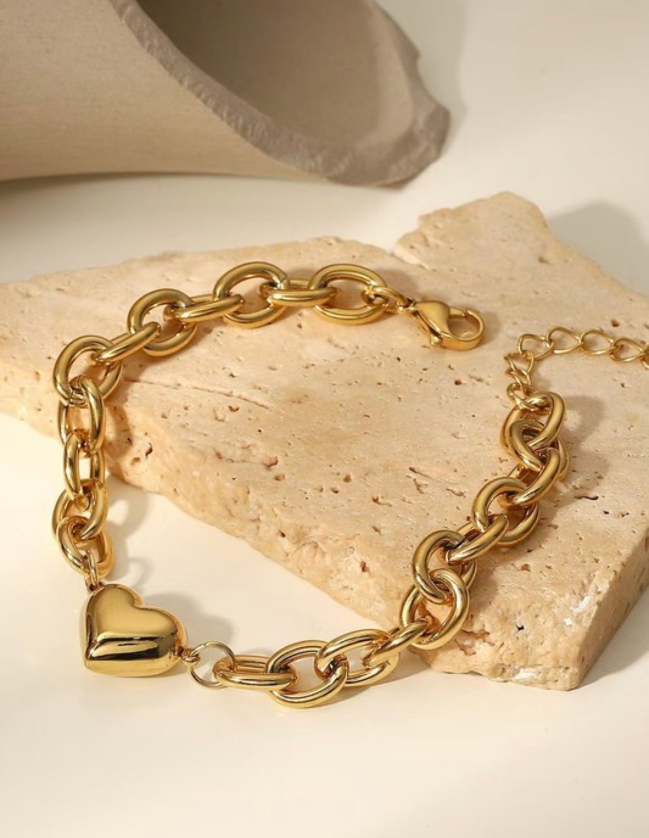 Chunky Heart Bracelet