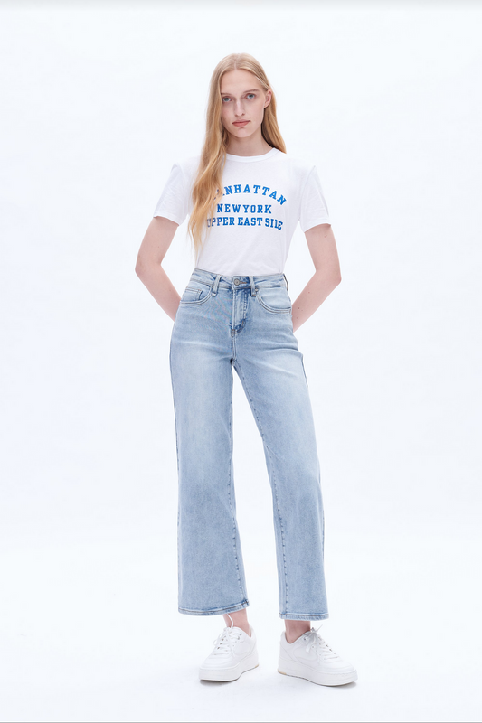 Bayeas High Rise Wide Leg Jean