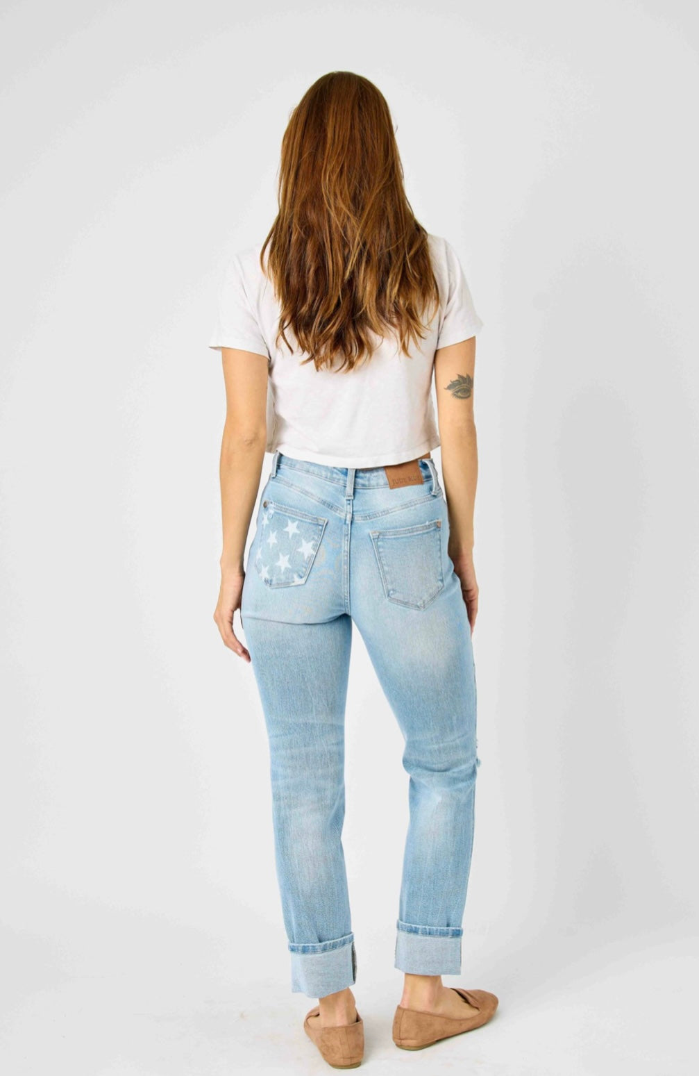 Judy Blue Star Cuff Jean