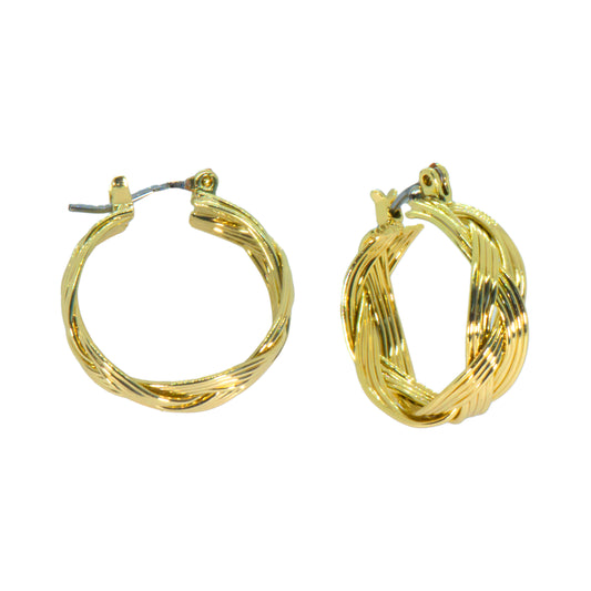 Weaved Hoop Earring