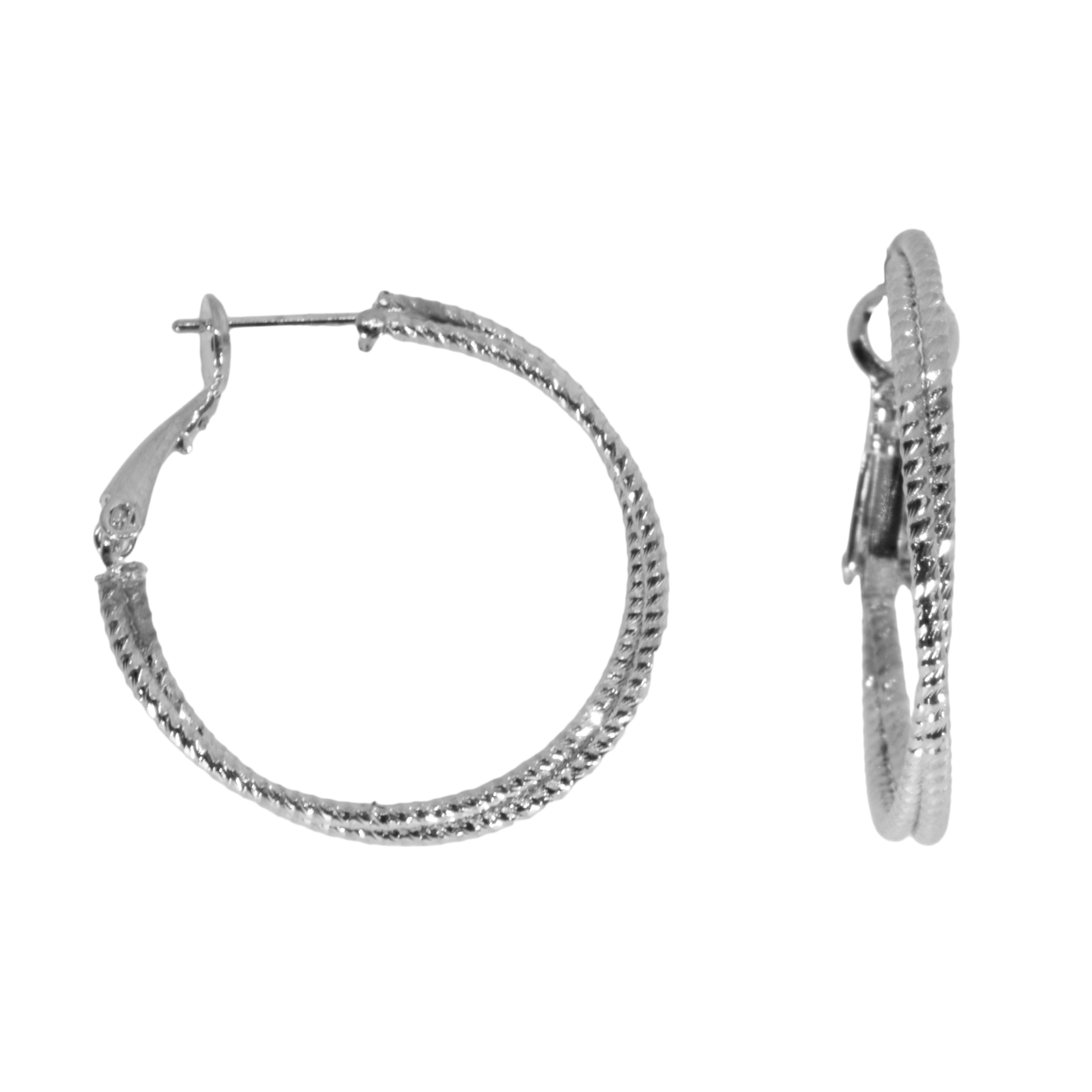 Crossover Textured Hoop