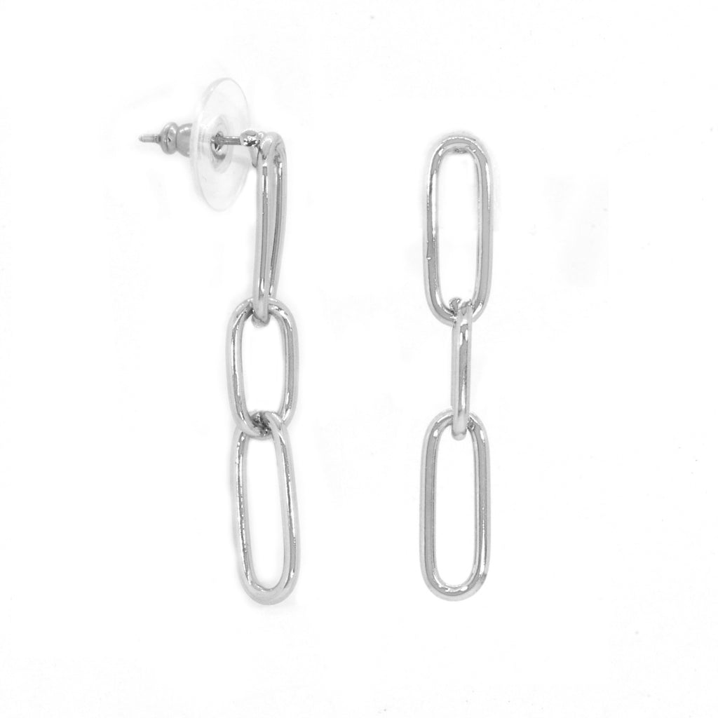 Triple Paper Clip Earring