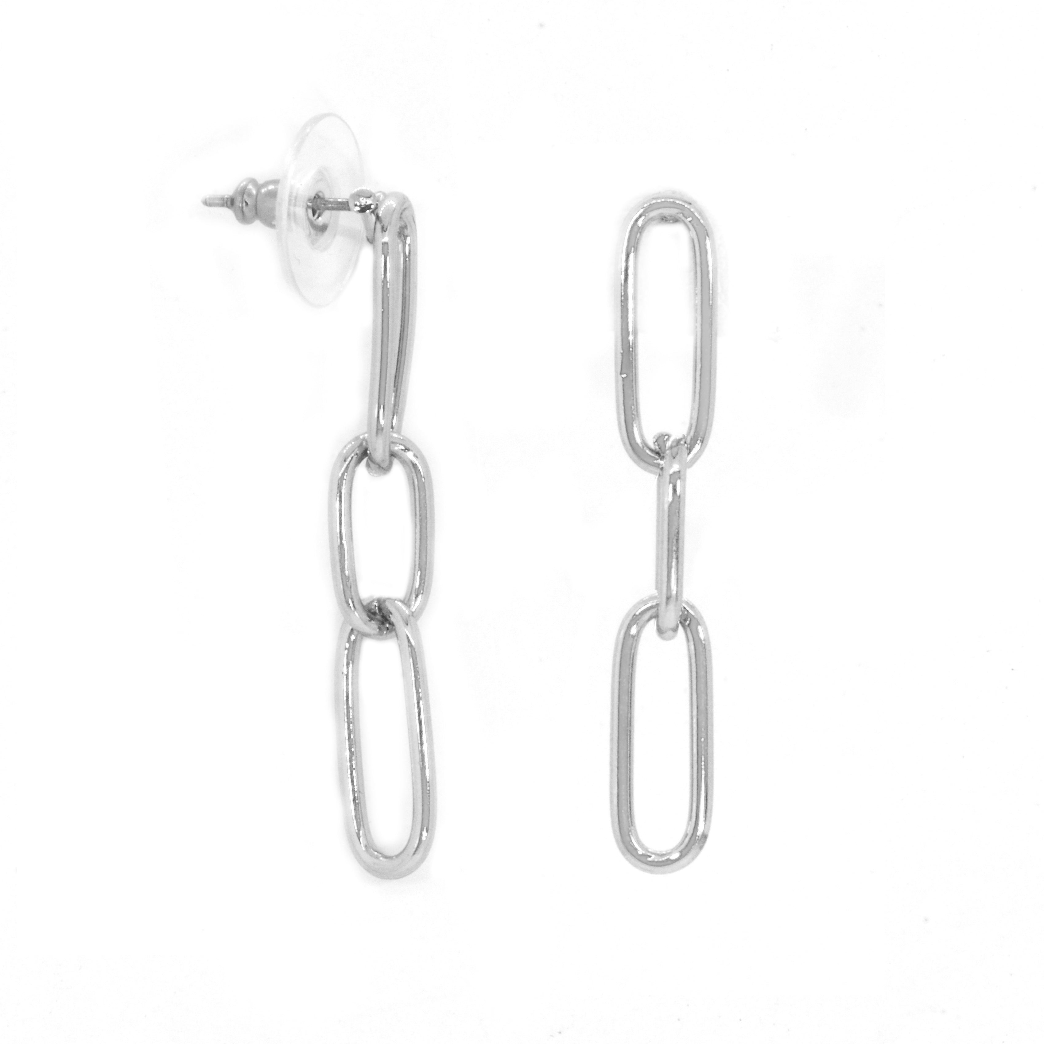 Triple Paper Clip Earring
