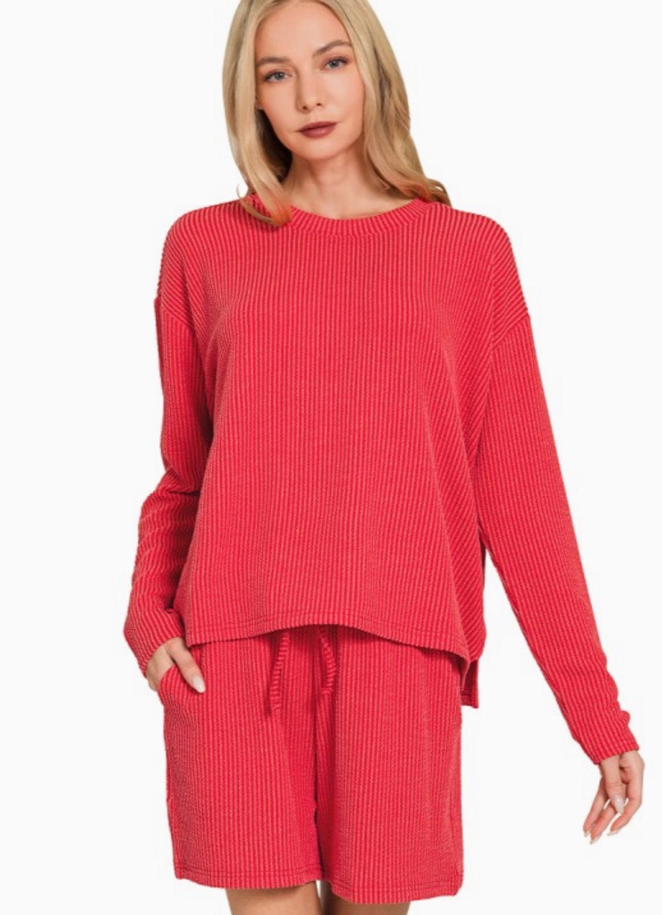 Raised Rib Top & Short Set
