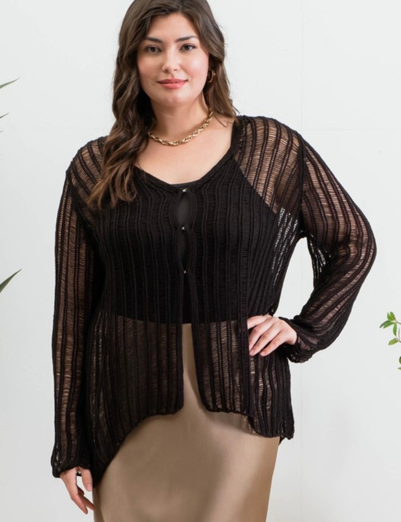 Front Hook Crochet Cardigan