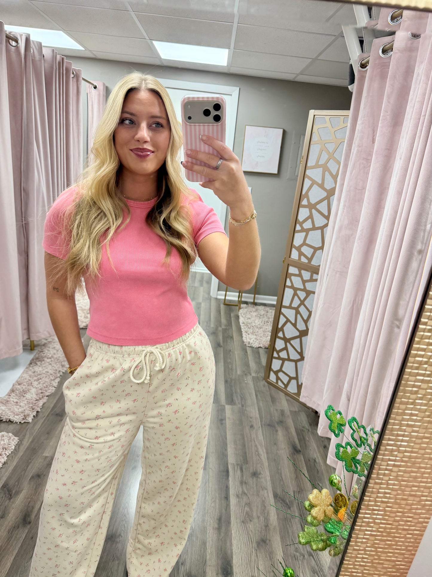 Floral Printed Wide Leg Lounge Pant