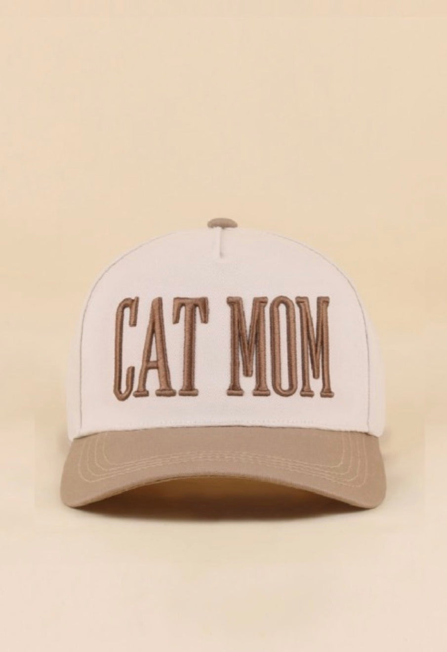 Cat Mom Two Tone Hat
