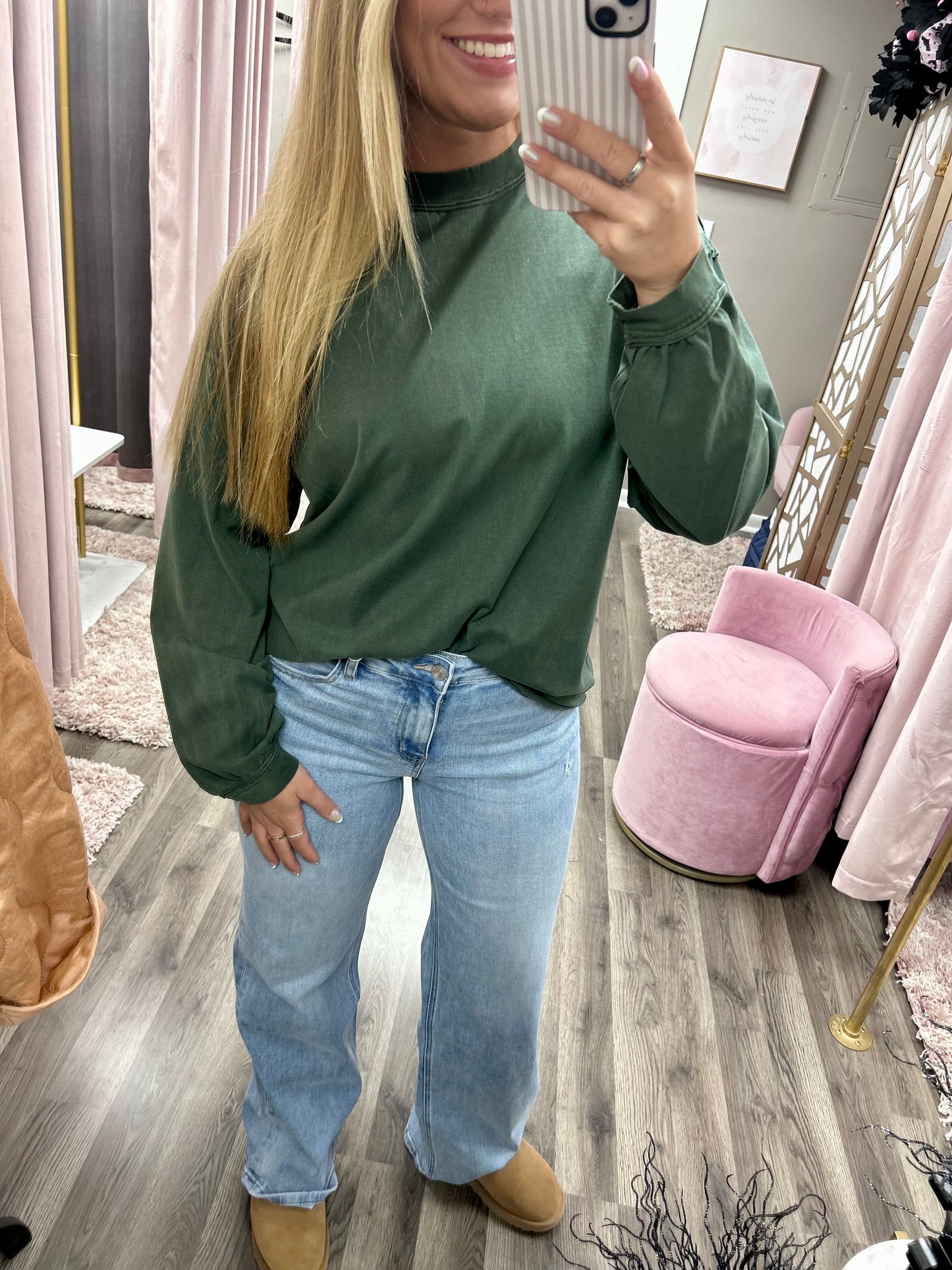 Bayeas Alsa Wide Leg Distress Jean