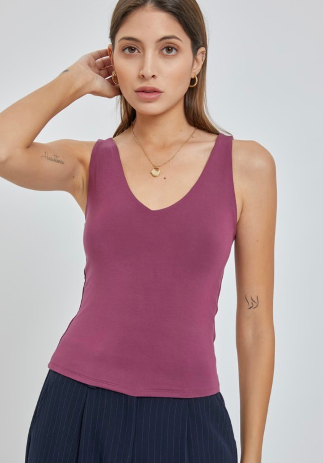 Butter V Neck Tank