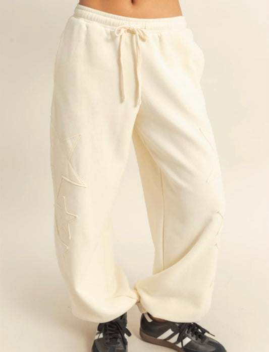 Star Patch Drawstring Jogger