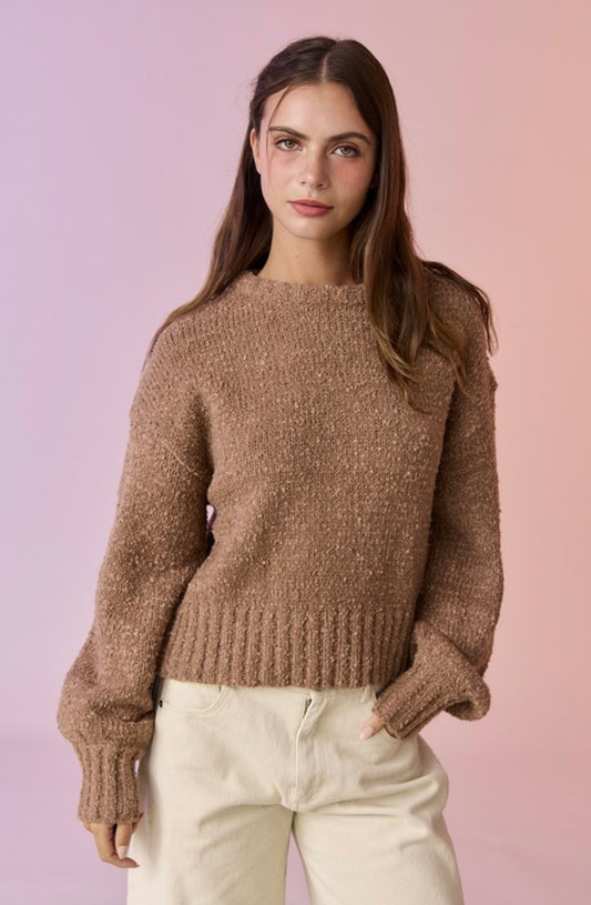 Loose Soft Knit Sweater Top