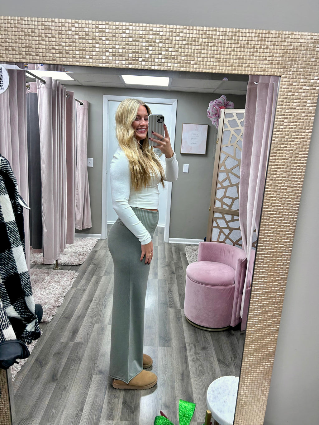 Contrast Waistband Sweater Pant