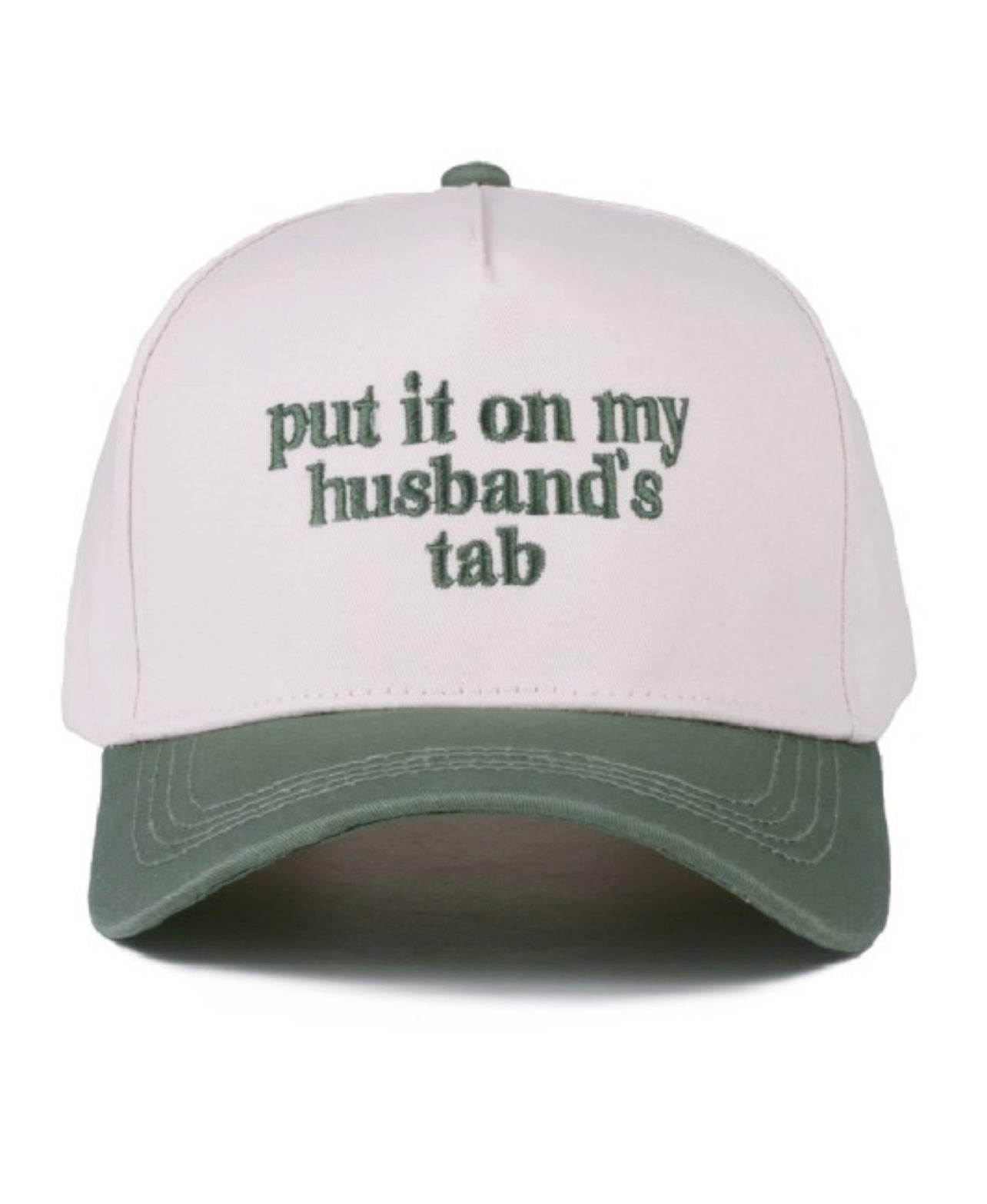 Put It On My Husbands Tab Embroidered Hat