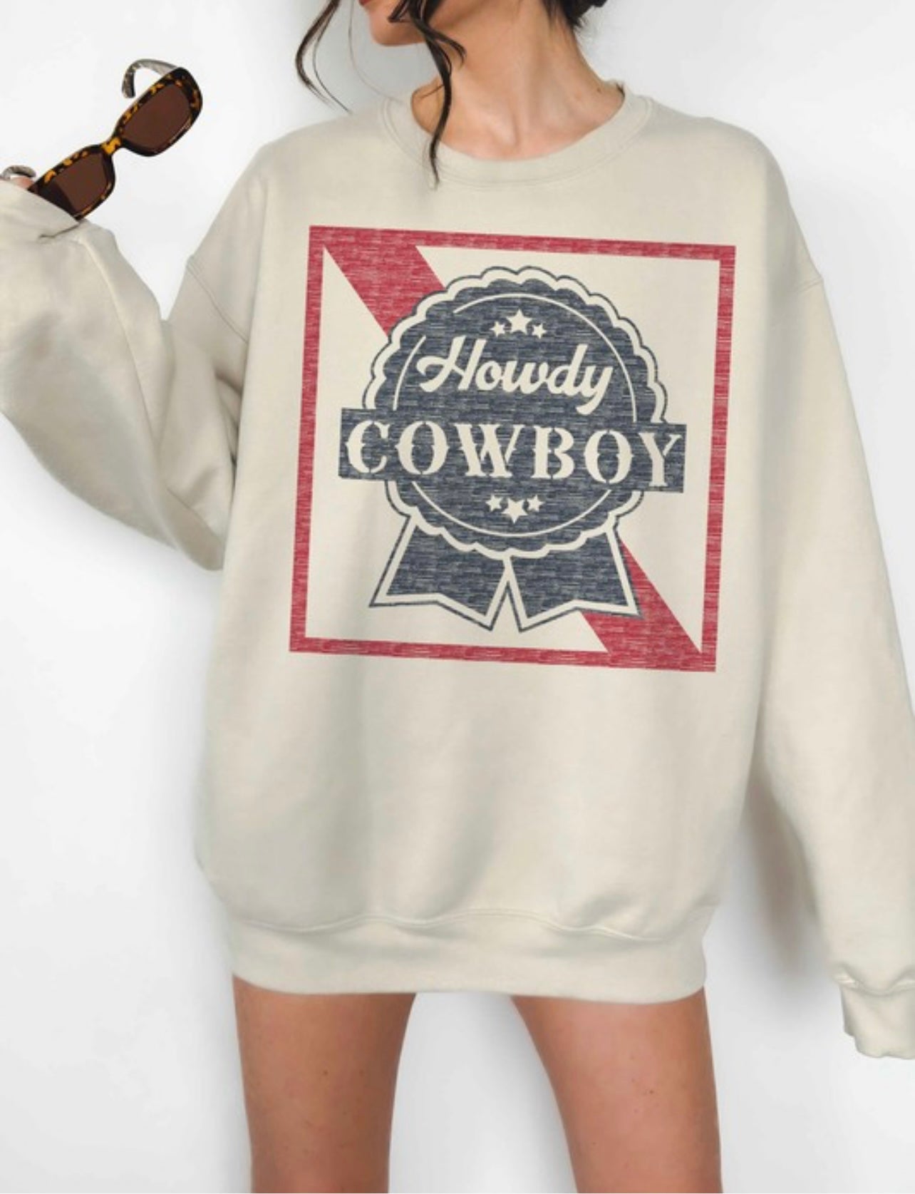 Oversized Howdy Cowboy Crew