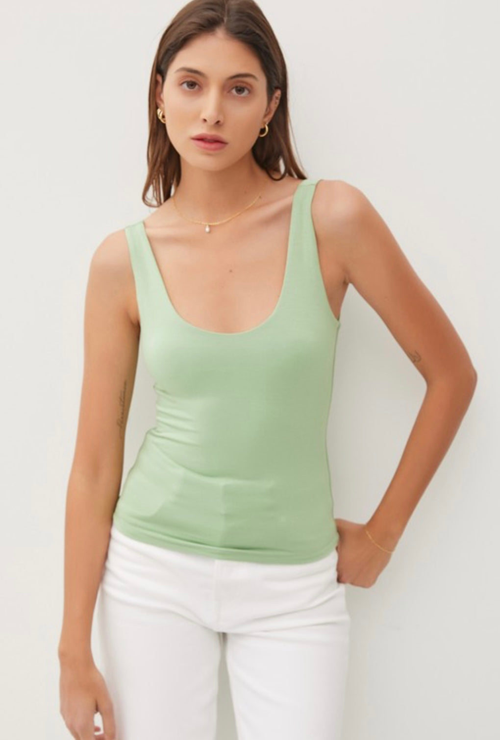 Butter Scoop Neck Tank