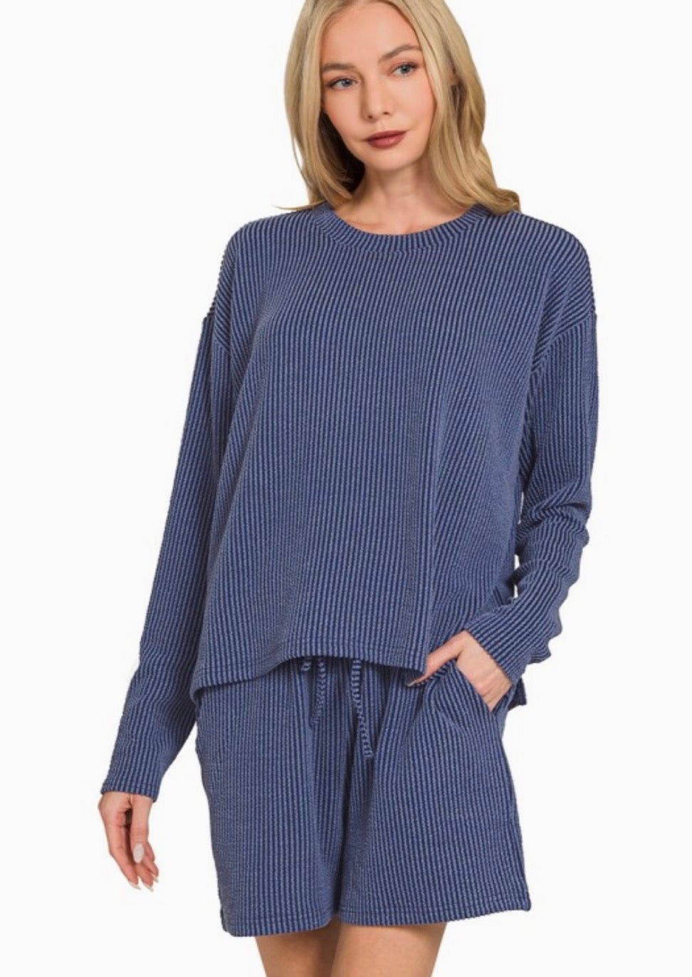 Raised Rib Top & Short Set