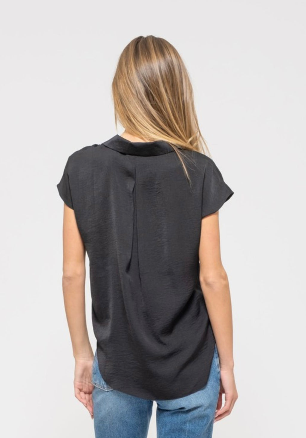 Drop Shoulder Buttondown Top
