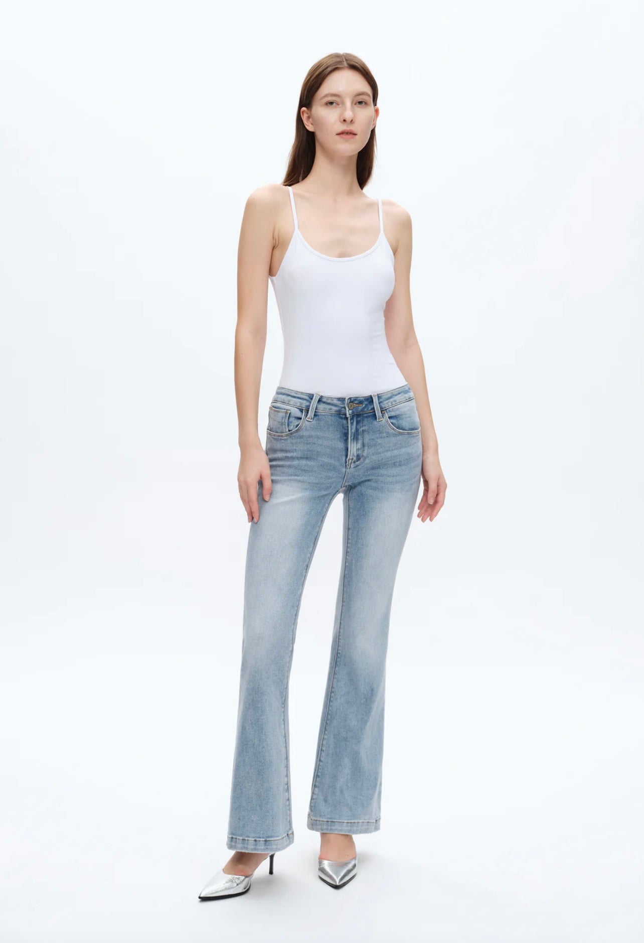 Bayeas Low Rise Flare Jeans