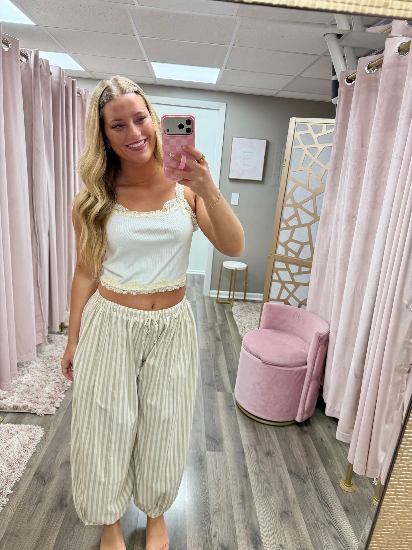 Stripe Balloon Pant