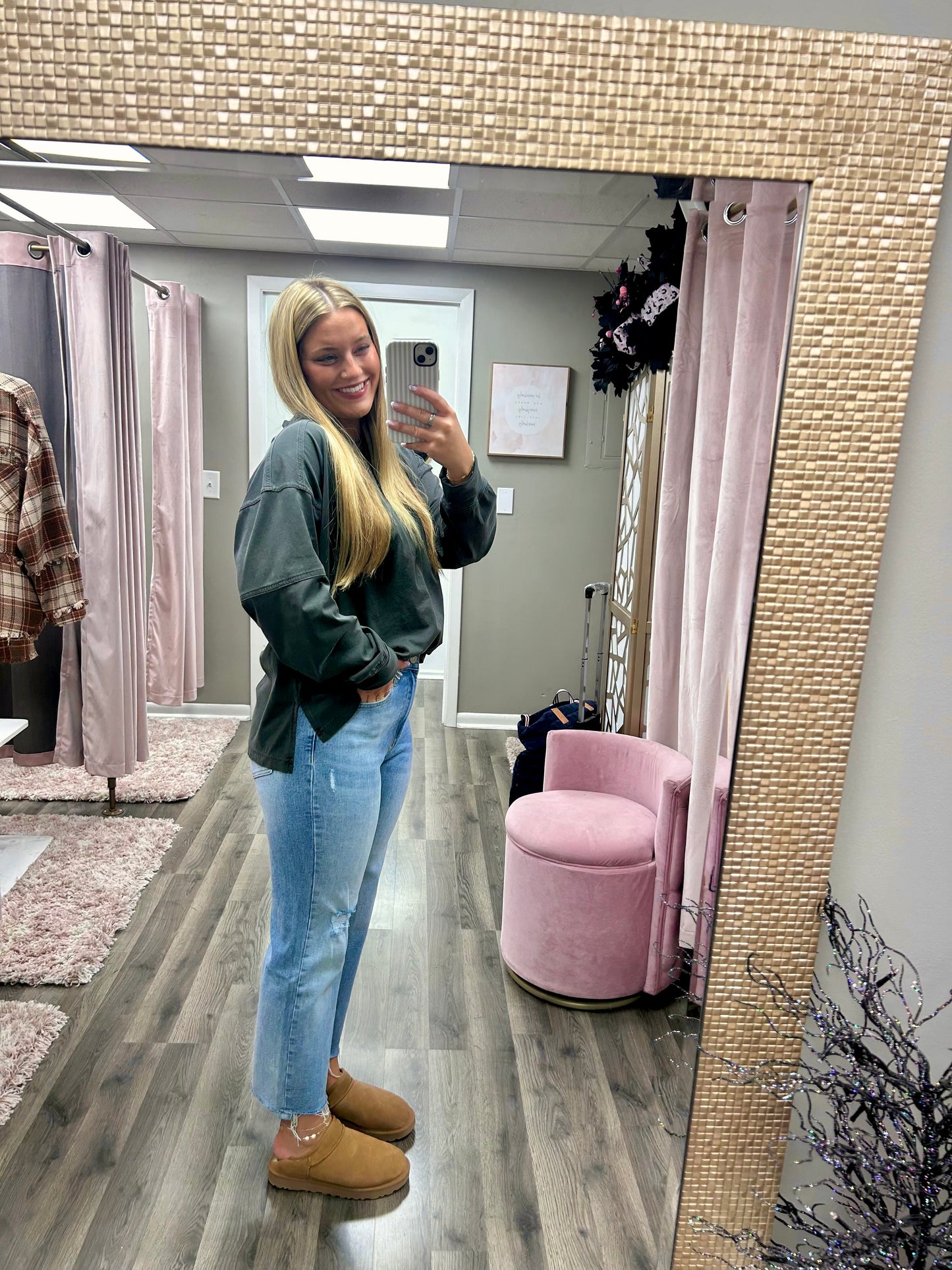 Bayeas Bella High Rise Straight Leg Jean