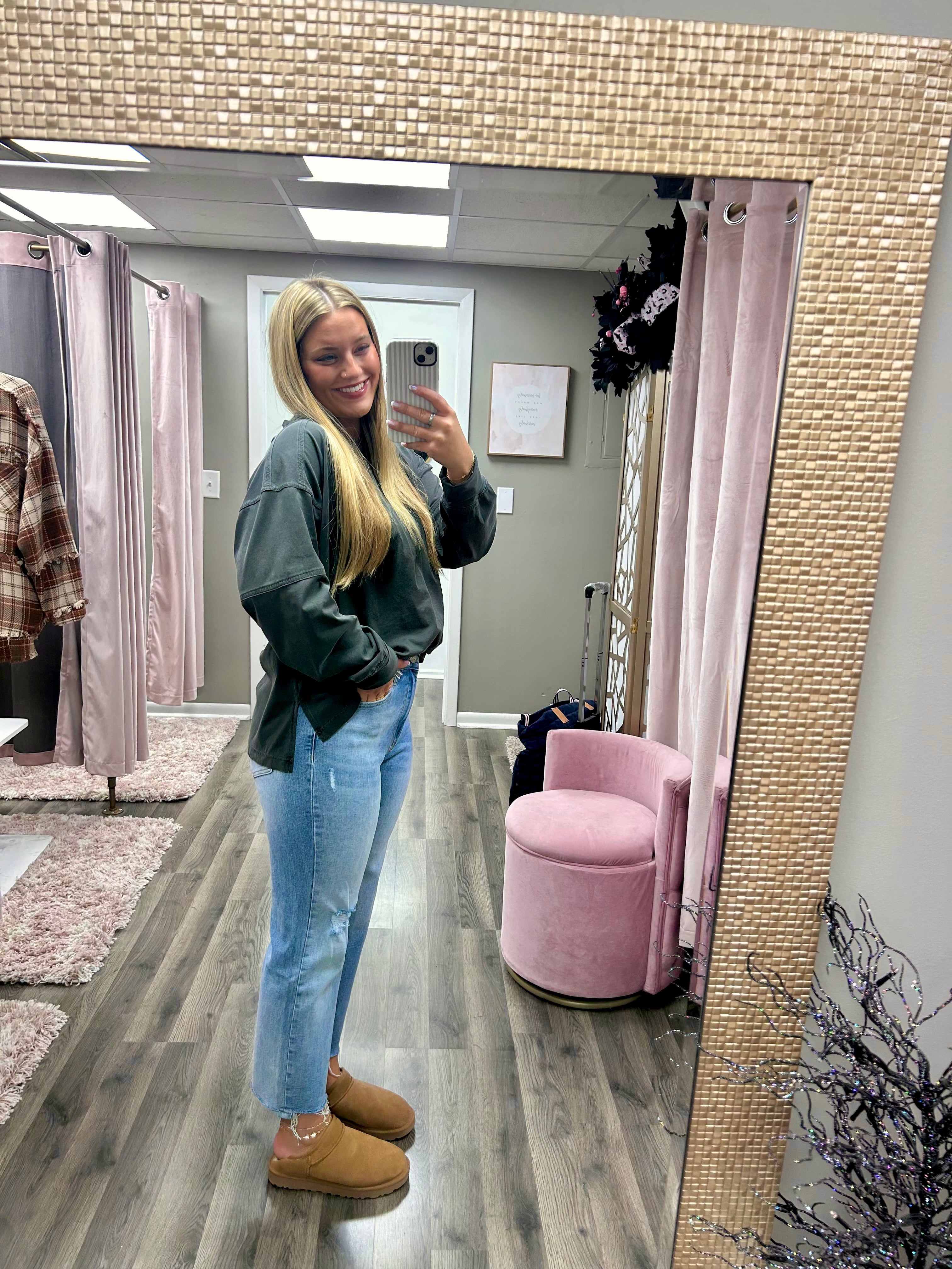 Bayeas Bella High Rise Straight Leg Jean