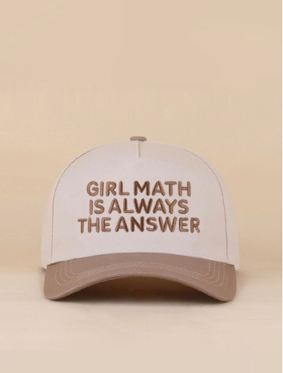 Girl Math Two Tone Hat