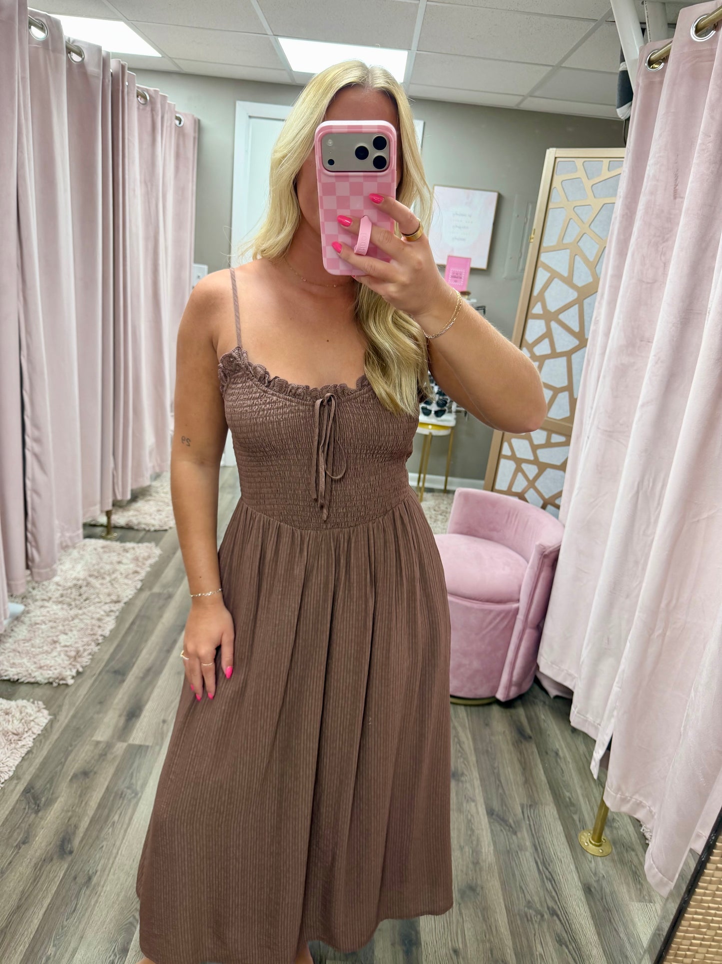 Smocked Top Maxi Dress