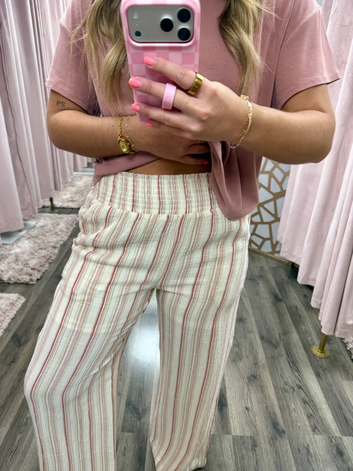 Double Gauze Wide Leg Pant