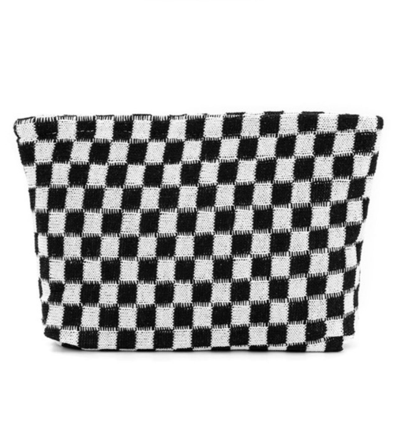 Checkered Cosmetic Pouch