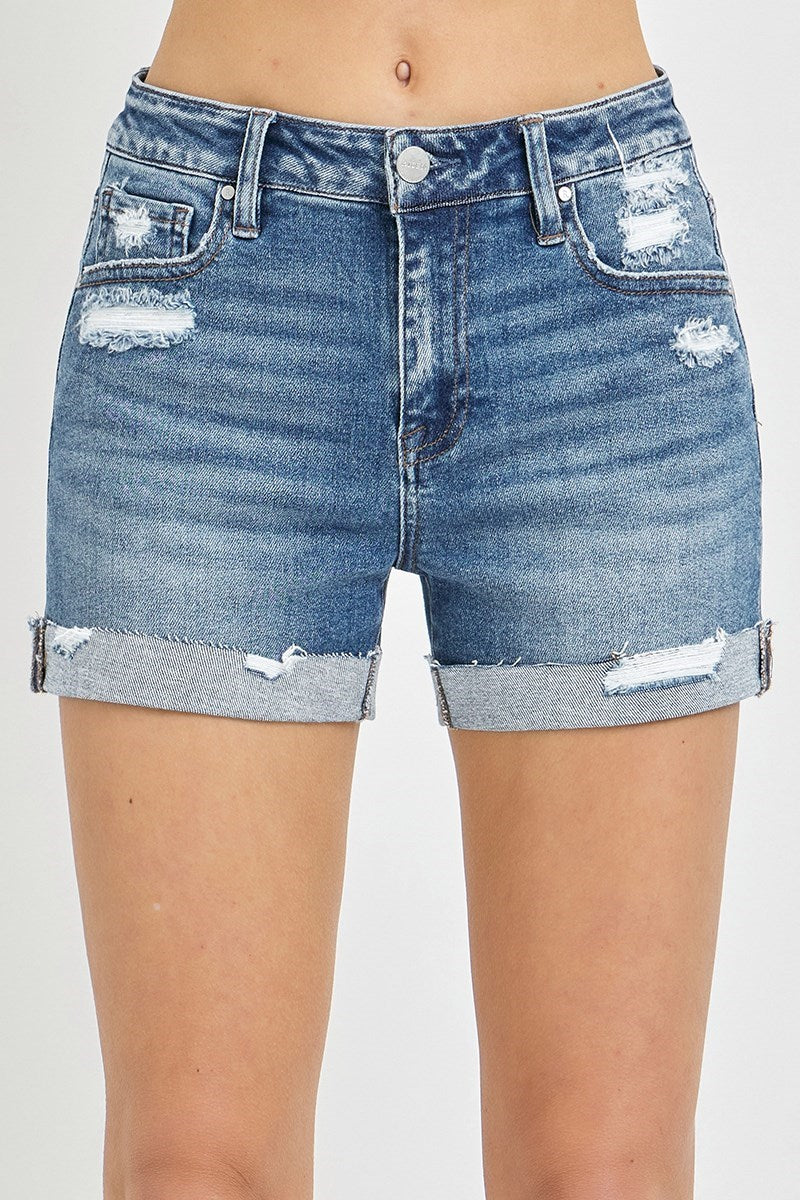 Risen Mid Rise Cuffed Shorts