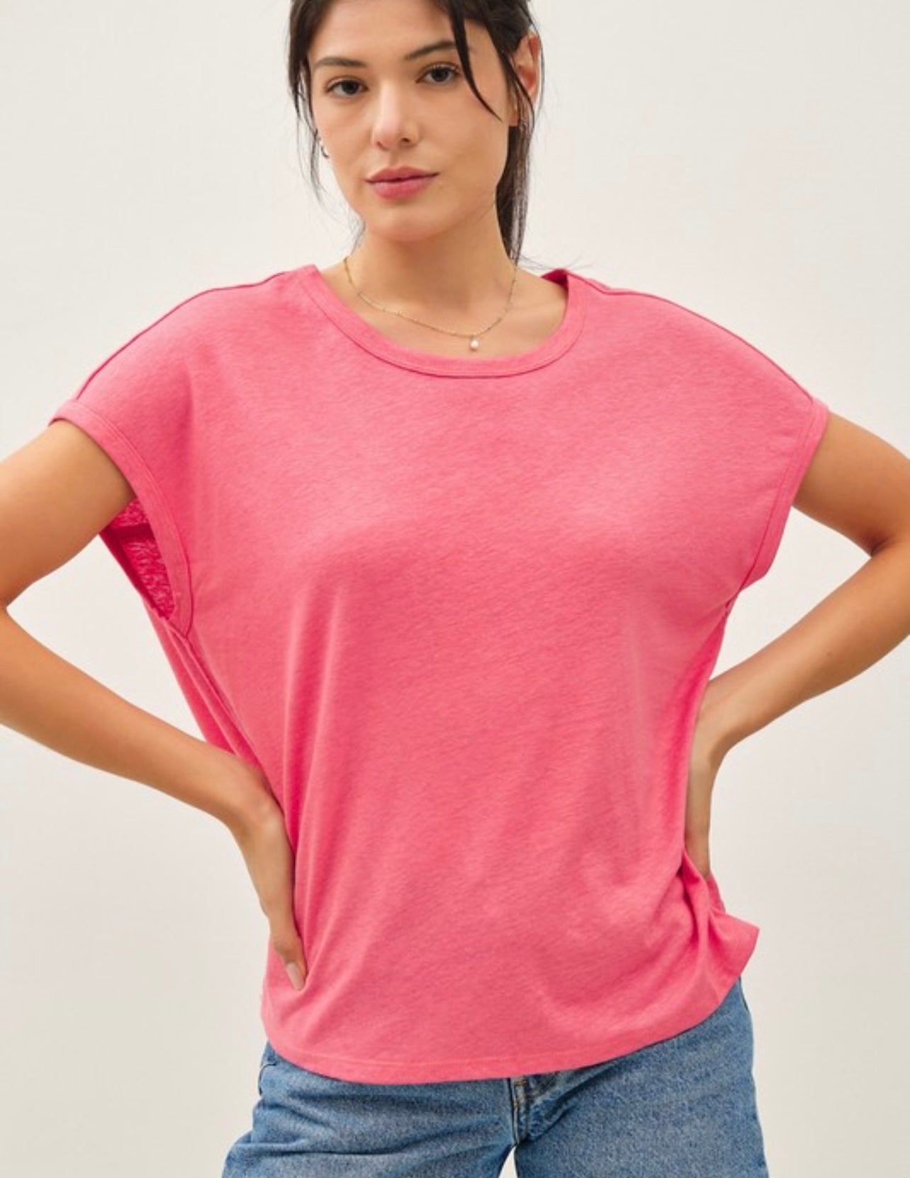 Basic Cap Sleeve Tee