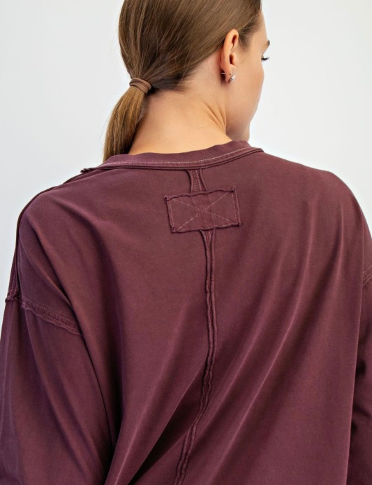 Pigment Washed Cotton Top