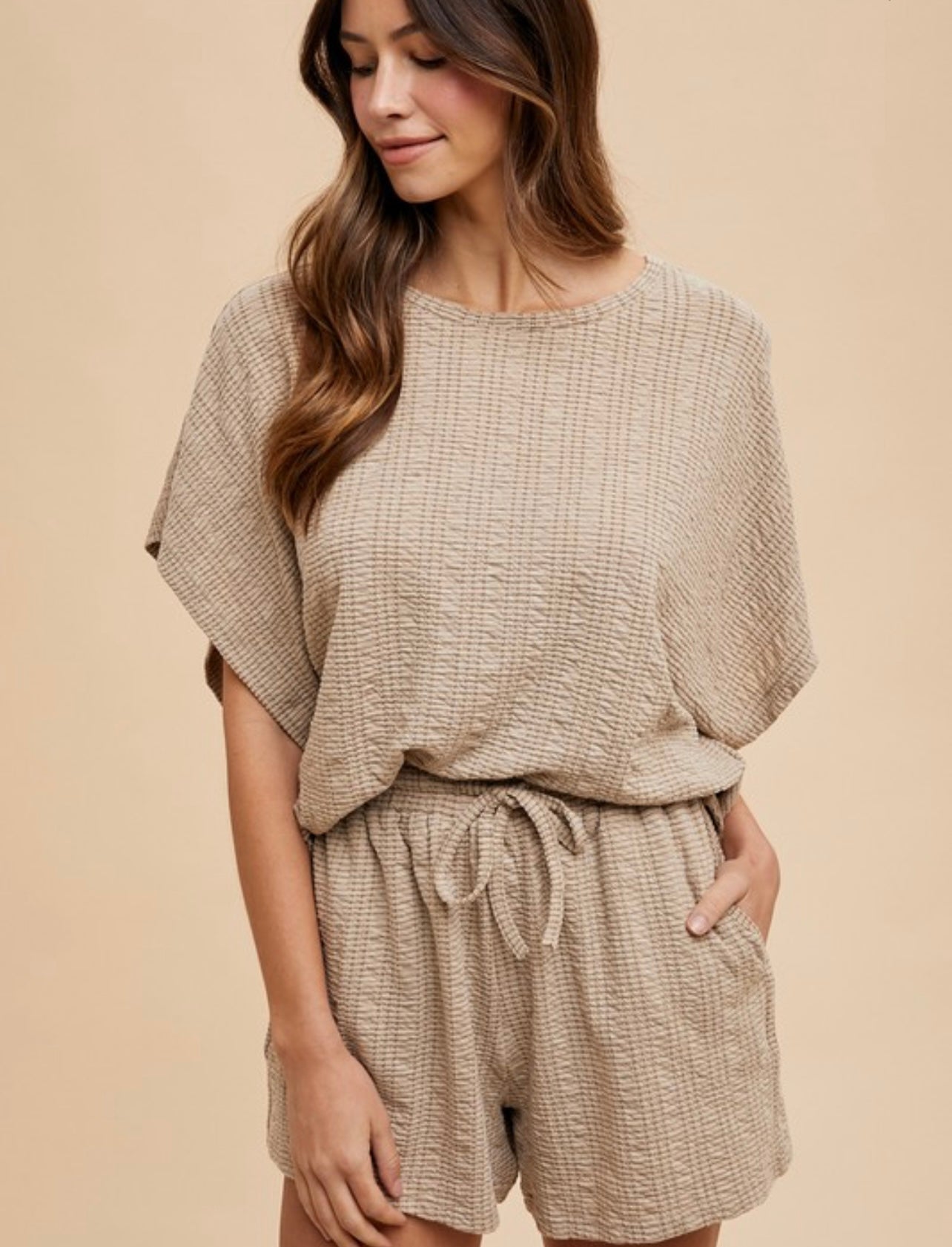 Textured Knit Loose Set