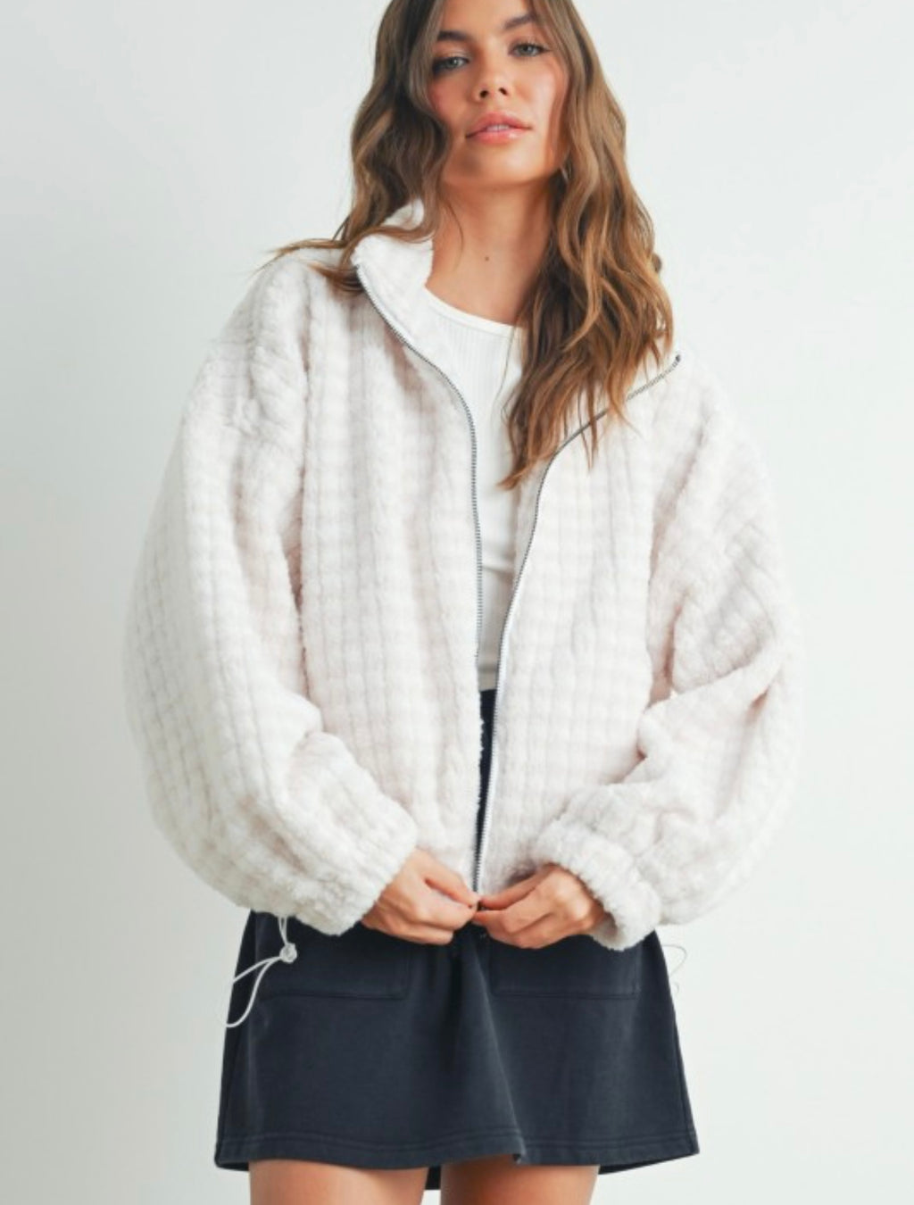 Soft Collared Woven Jacket