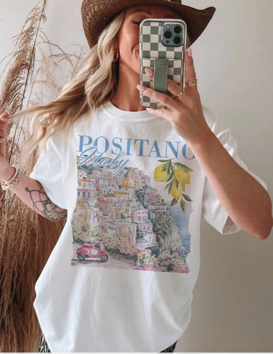 Positano Italy Graphic Tee