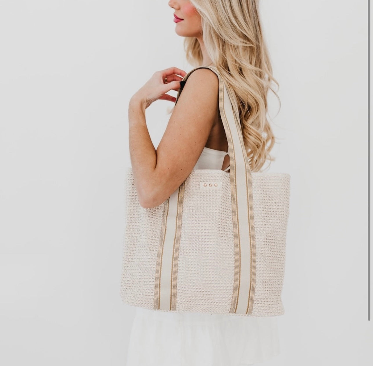 PS Ruby Raffia Tote Bag