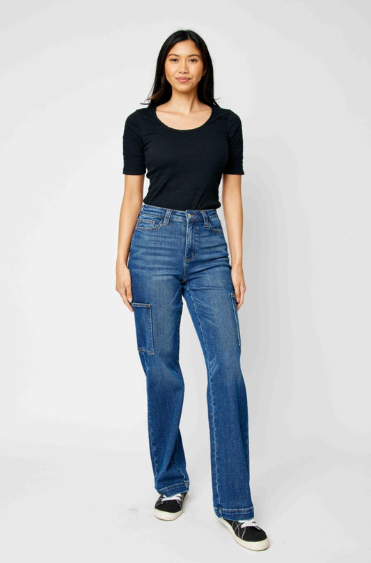 Judy Blue High Waist Rosie Cargo Jean