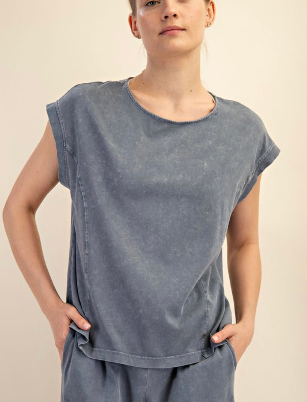 Washed Cotton Relax Top
