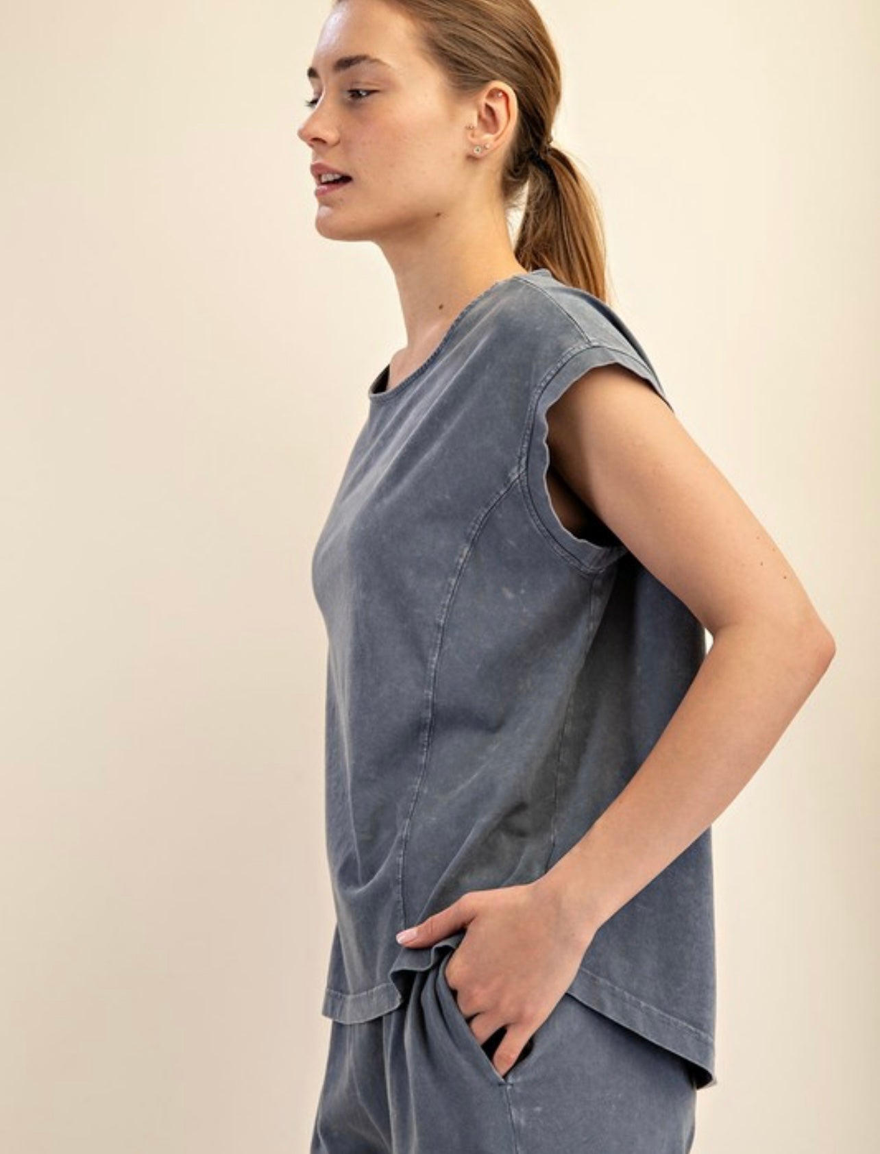Washed Cotton Relax Top